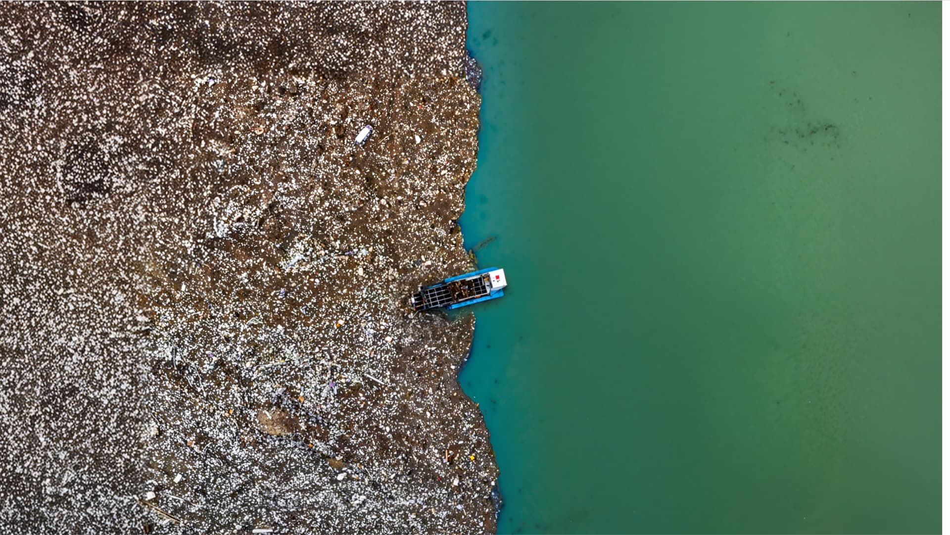 An image of Cleaning up Europe's plastic river